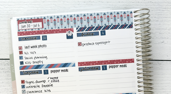 Last Week in My Planner: KIT-394 “Freedom”