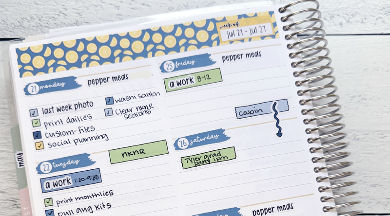 Last Week in My Planner: KIT-393 “Lemon Me Know”