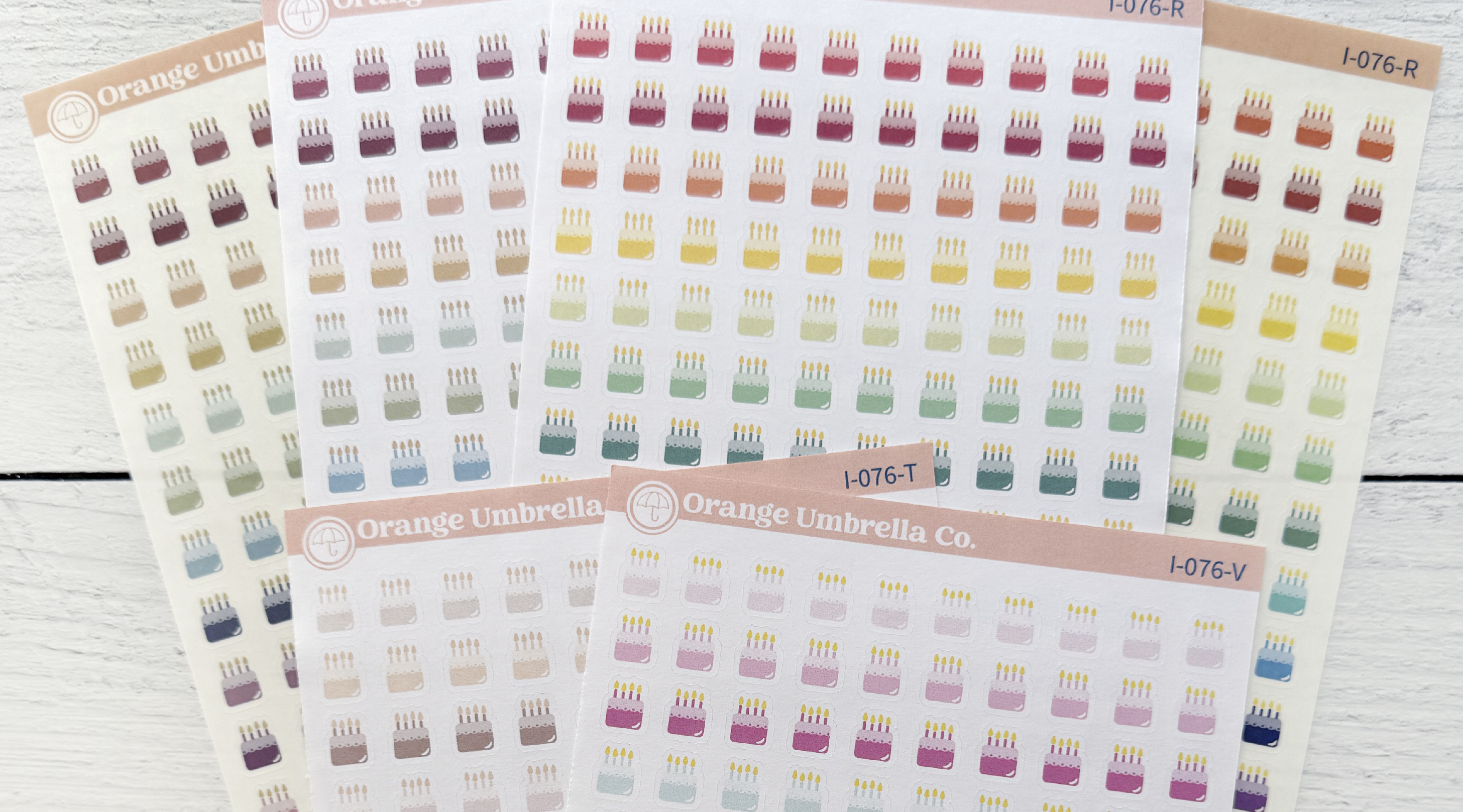 Product Spotlight: Micro Birthday Cake Stickers