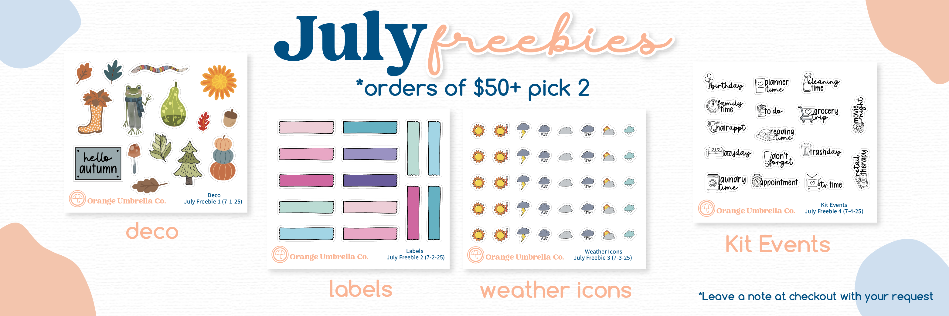 July Freebies Are Here!