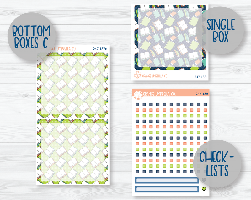 CLEARANCE | 7x9 Daily Duo Planner Kit Stickers | Page Turner 247-131