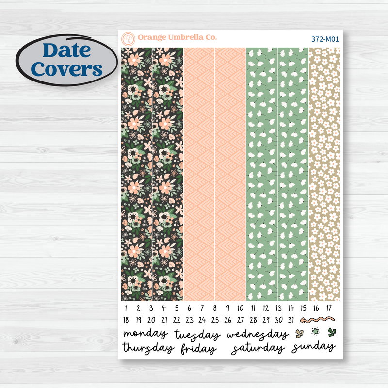 Spring Floral Kit | 7x9 Erin Condren Daily Duo Planner Kit Stickers | Lil Spring Thing | KIT-372-M