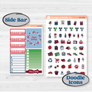 Playful Winter Kit | Weekly Add-On Planner Kit Stickers | Jingle | KIT-418-B