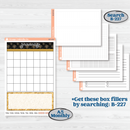 New Year’s Day Kit | A5 or 7x9 Create Your Own Monthly or Dashboard | Monthly & Reading Log Sticker Kit | All That Glitters | KIT-502-U