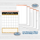 New Year’s Day Kit | A5 or 7x9 Create Your Own Monthly or Dashboard | Monthly & Reading Log Sticker Kit | All That Glitters | KIT-502-U