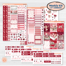 Valentine Book Kit | Weekly Sticker Kit for Vertical Planners like Erin Condren | Romance | KIT-509-A
