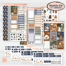 Woodland Birthday Celebration Stickers | Weekly Sticker Kit for Vertical Planners like Erin Condren | Confetti | KIT-511-A