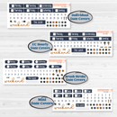 Woodland Birthday Celebration Stickers | Weekly Sticker Kit for Vertical Planners like Erin Condren | Confetti | KIT-511-A