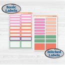 Bright Florals | Weekly Add-On Labels Planner Kit Stickers | Bitty Blooms | KIT-519-C