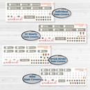 Rainy Day | Weekly Sticker Kit for Vertical Planners like Erin Condren | Stellas Umbrella | KIT-521-A