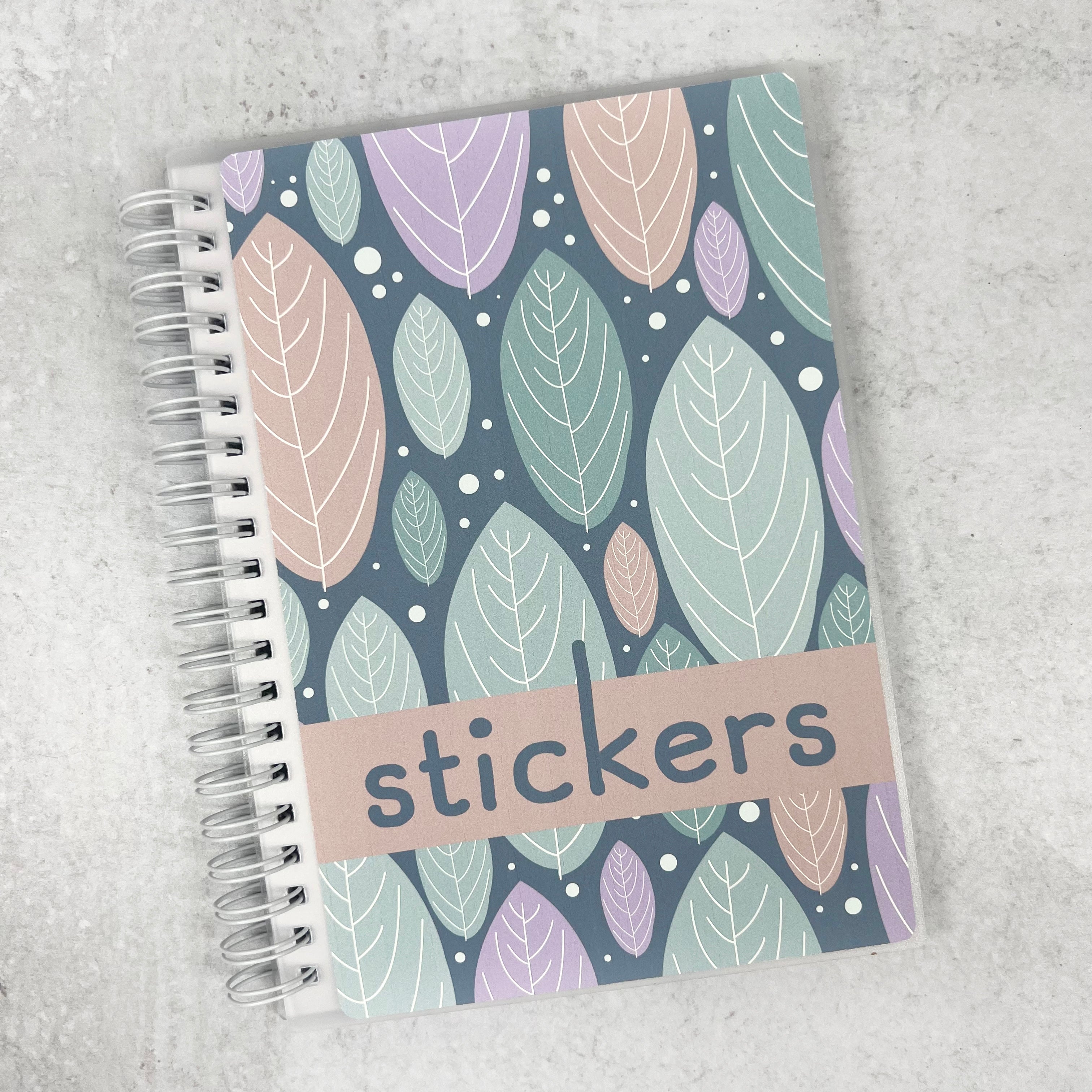 50% OFF CLEARANCE | Leaves Reusable Planner Sticker Storage Album | Album18