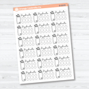 Hydrate/Water - Half Box Tracker Planner Stickers | B-028