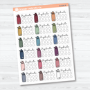 Hydrate/Water - Half Box Tracker Planner Stickers | B-028