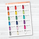 Hydrate/Water - Half Box Tracker Planner Stickers | B-028