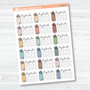 Hydrate/Water - Half Box Tracker Planner Stickers | B-028