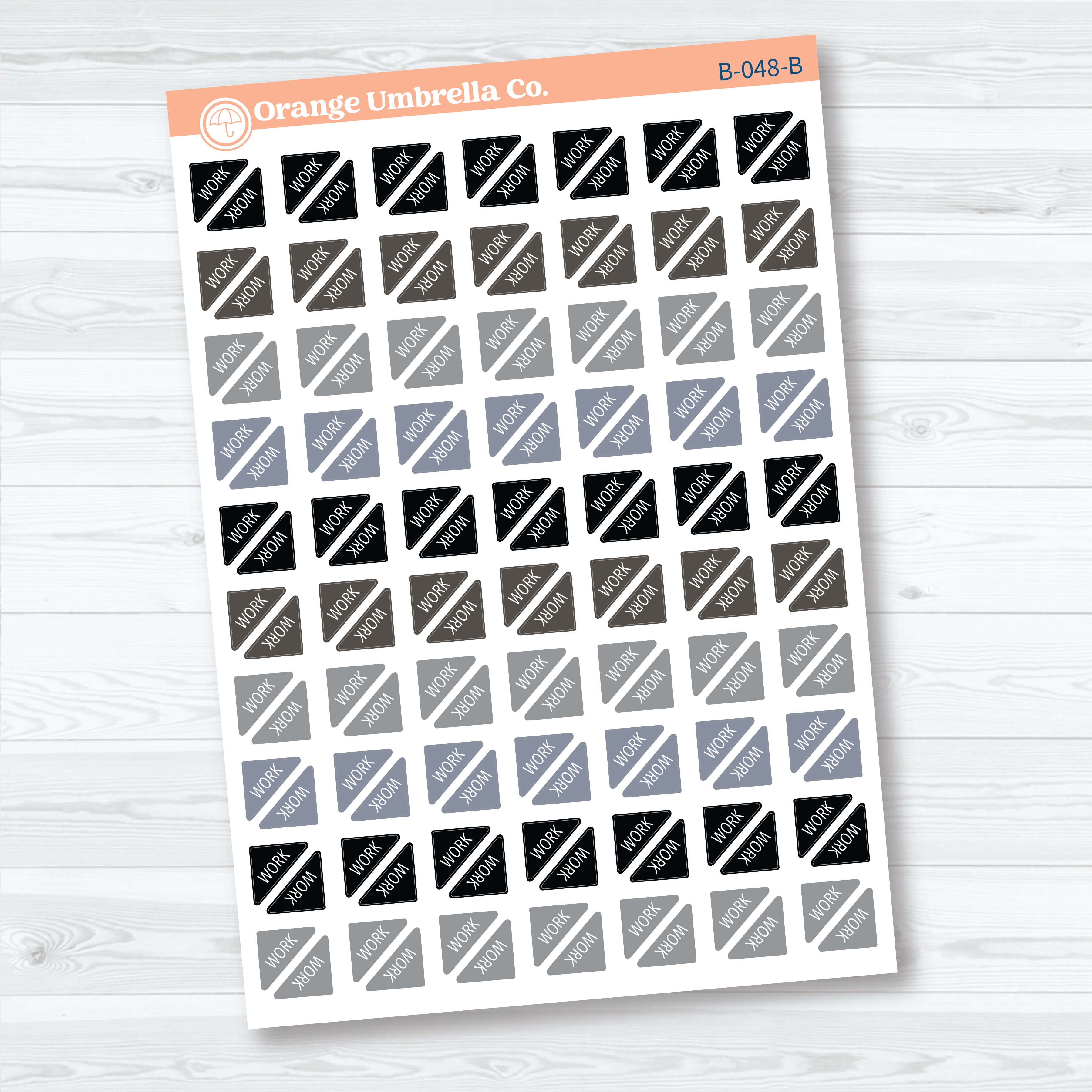Work Mini Corner Planner Stickers | Work Planner Stickers | B-048