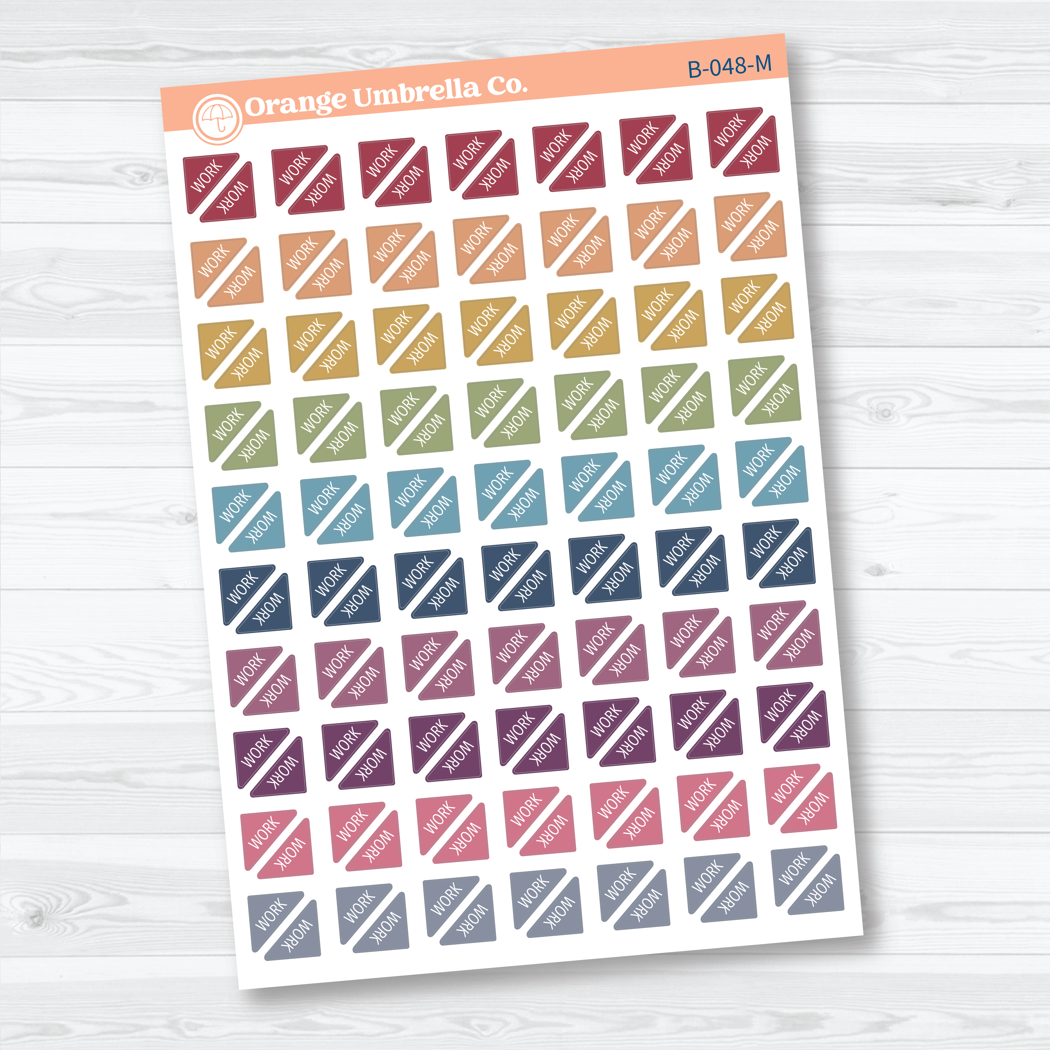 Work Mini Corner Planner Stickers | Work Planner Stickers | B-048