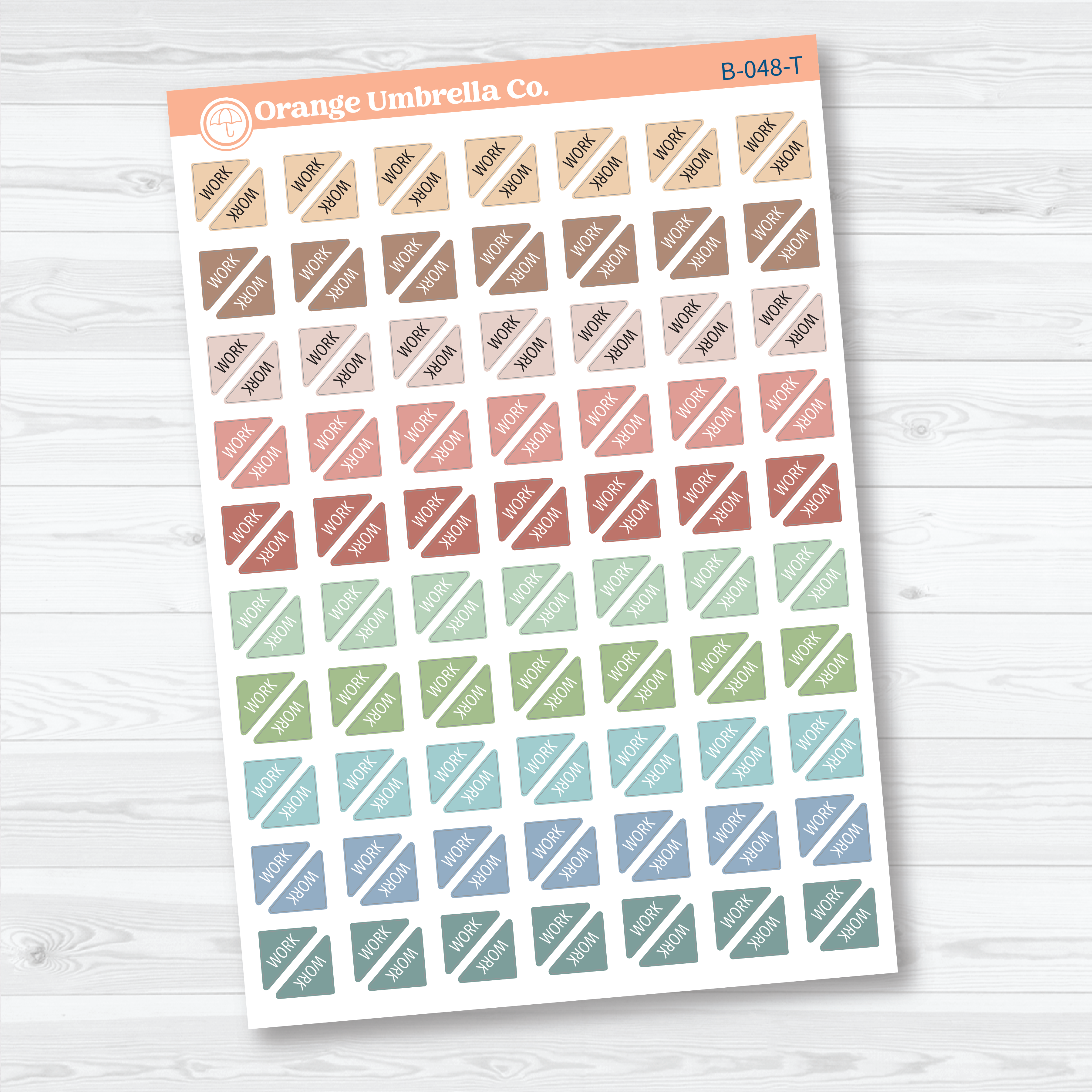 Work Mini Corner Planner Stickers | Work Planner Stickers | B-048