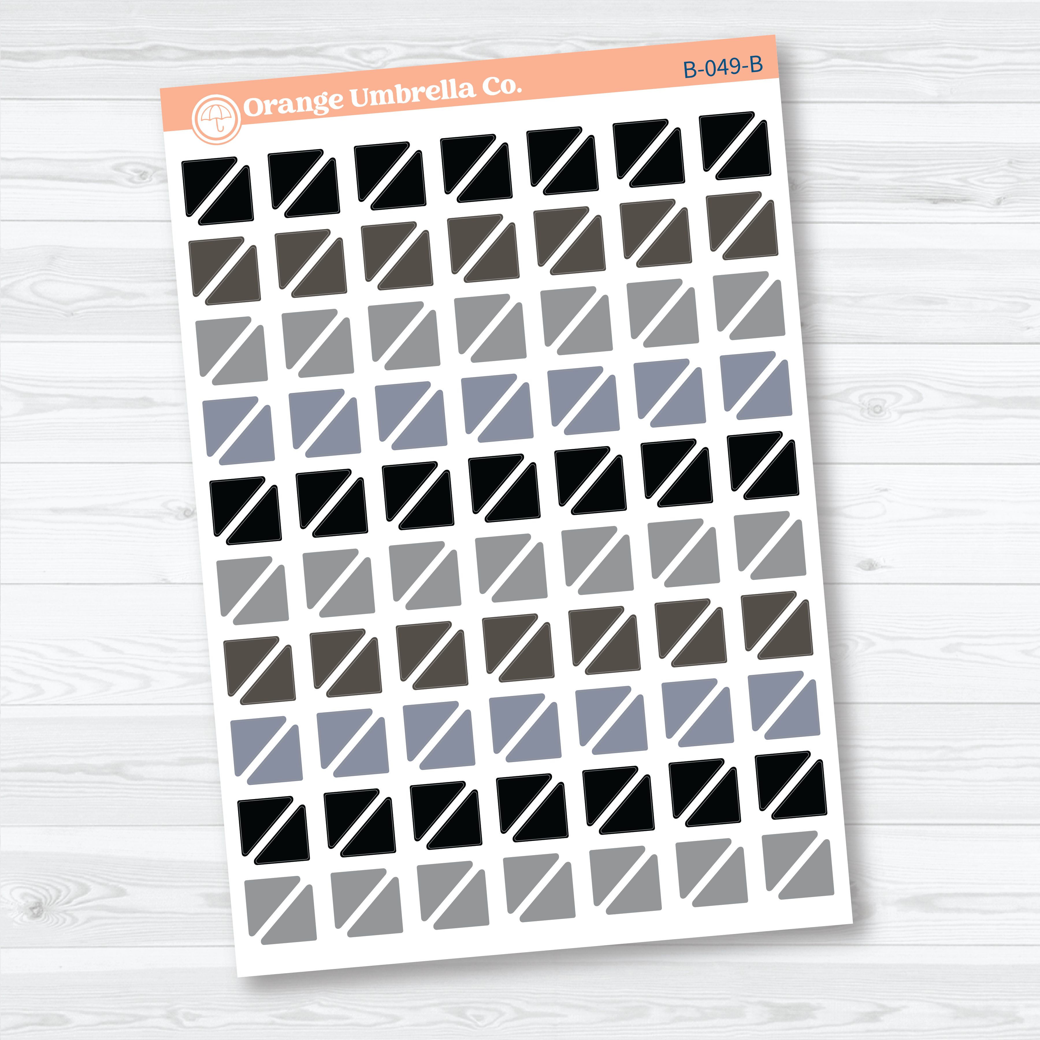 Blank Mini Corner Planner Stickers | Functional Planner Stickers | B-049