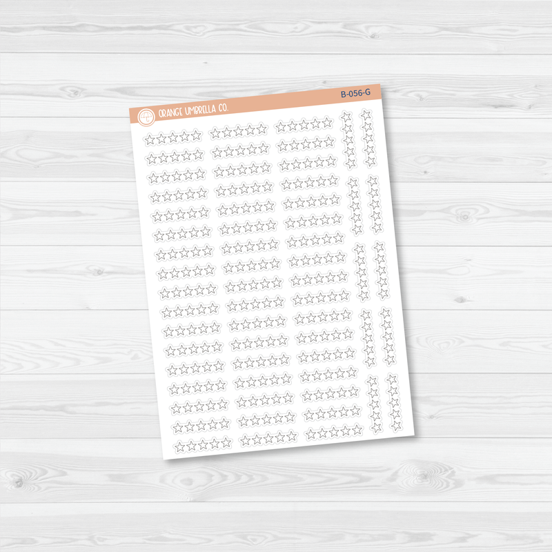 Star Rating - Movie and Book Icon Tracker Planner Stickers | B-056