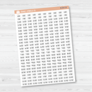 Time - Half Hour Jen Plans Script Planner Stickers | FJP | B-057