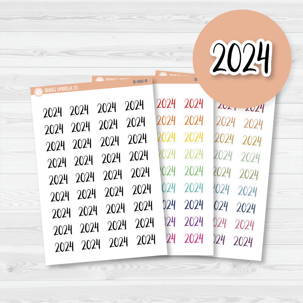 2024 printable calendar planner stickers