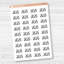 2025 Year Mini Script Planner Stickers | F2 | B-061