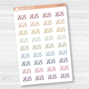 2025 Year Mini Script Planner Stickers | F2 | B-061