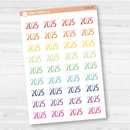 2025 Year Mini Script Planner Stickers | F2 | B-061
