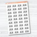 2026 Year Mini Script Planner Stickers | F2 | B-062