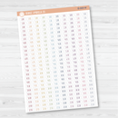 Time   Half Hour Script Planner Stickers | F3 | B-069