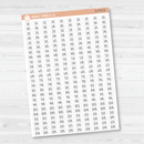 Time - Quarter/3-Quarter Hour Script Planner Stickers | F3 | B-070