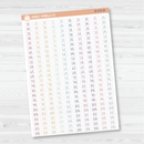 Time - Quarter/3-Quarter Hour Script Planner Stickers | F3 | B-070