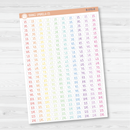 Time - Quarter/3-Quarter Hour Script Planner Stickers | F3 | B-070