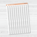 Time - Half Hour Saray Plans Script Planner Stickers | FSP | B-072