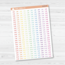 Time - Half Hour Saray Plans Script Planner Stickers | FSP | B-072