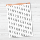 Time - Quarter and 3-Quarter Hour Saray Plans Script Planner Stickers | FSP | B-073
