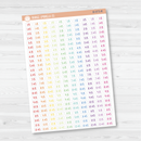 Time - Quarter and 3-Quarter Hour Saray Plans Script Planner Stickers | FSP | B-073
