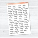 Days of the Week Stickers | Script Day Header Labels for Planners | F7 | B-075-B-076