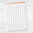 Time - Quarter and 3-Quarter Hour Script Planner Stickers | FC12 | B-095