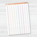 Time - Quarter and 3-Quarter Hour Script Planner Stickers | FC12 | B-095