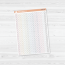 Year At A Glance Calendar Color Coding Planner Stickers | Square Clear Matte | B-101-CM