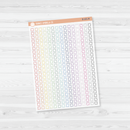 Year At A Glance Calendar Color Coding Planner Stickers | Square Clear Matte | B-101-CM
