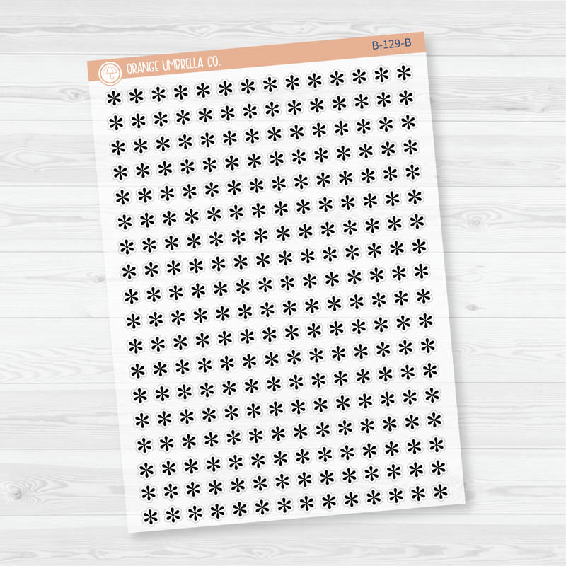 Asterisk Icon Planner Stickers | Clear Matte | B-129-CM