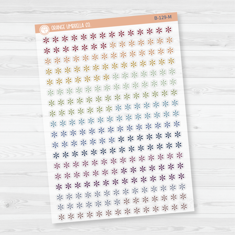 Asterisk Icon Planner Stickers | Rainbow Clear Matte | B-129-CM