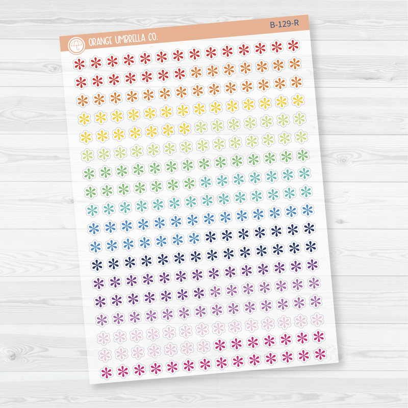 Asterisk Icon Planner Stickers | Clear Matte | B-129-CM