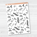 Arrows - Coils/Springy Planner Stickers | B-130