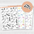 Arrows - Coils/Springy Planner Stickers | B-130