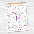 Arrows - Coils/Springy Planner Stickers | B-130
