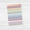 Dot Planner Stickers - 6mm Mini Circle | Clear Matte | B-206-CM